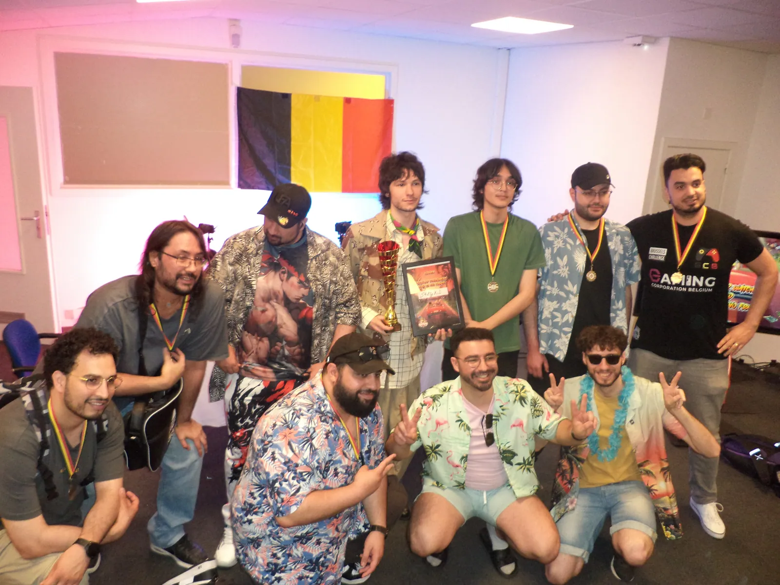 Les participants réunis pour la photo de groupe du Road to EVO France