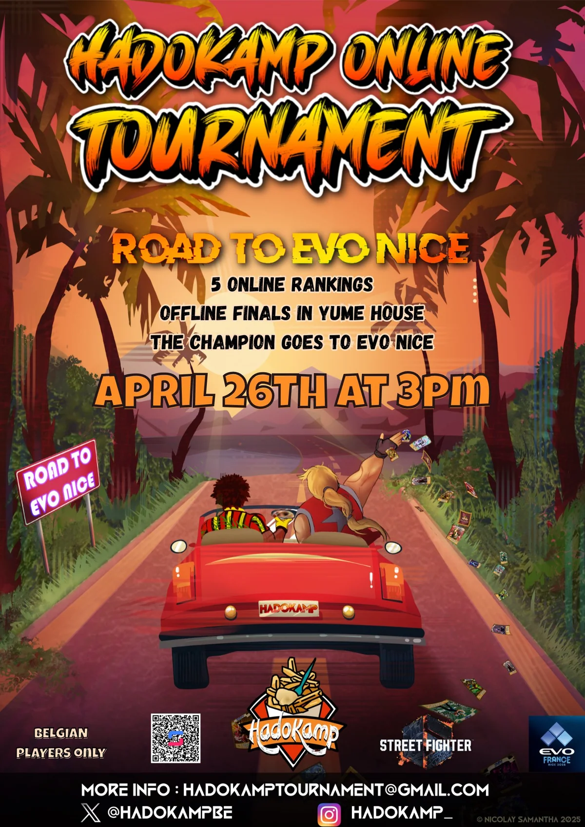 Affiche du Hadokamp Online Tournament Road to EVO Nice 2025